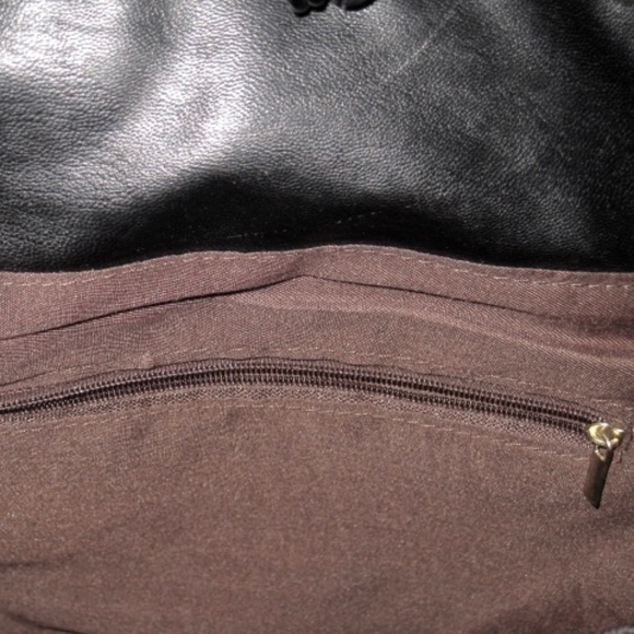 Faux Leather Quilted Backpack - Picture 7 of 9